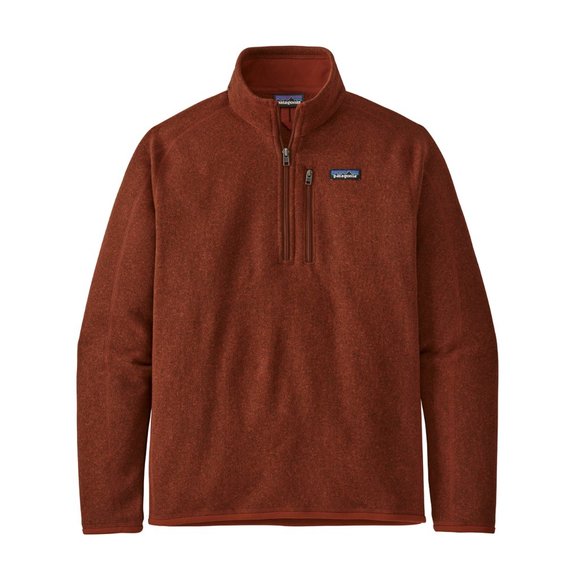 Patagonia Other - Patagonia Mens Better Sweater 1/4 Zip Size Small Rust Barn Red Fleece Pullover